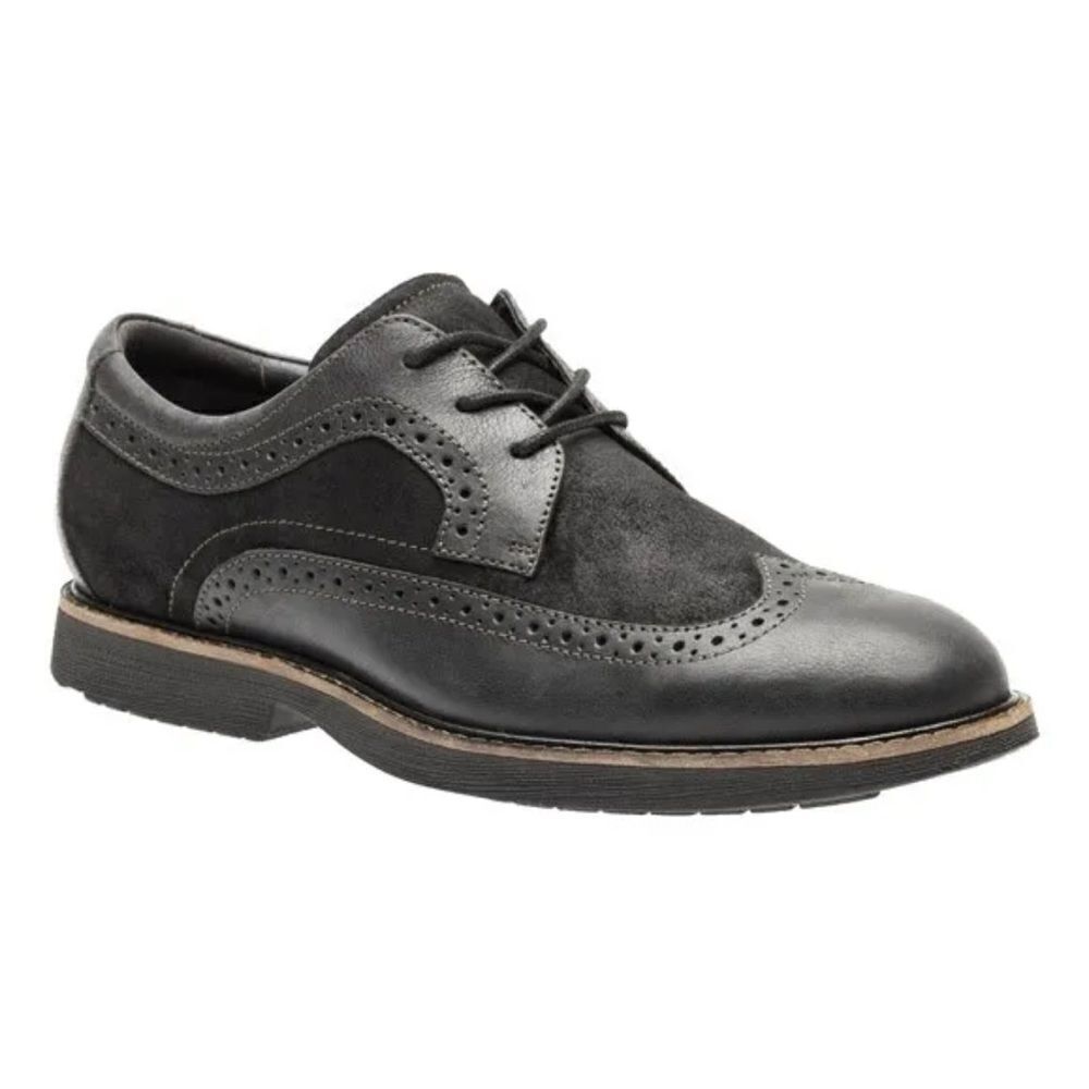 Abeo Ecco Black Leather and Suede Round Toe Oxfords Size 10.5N. B81